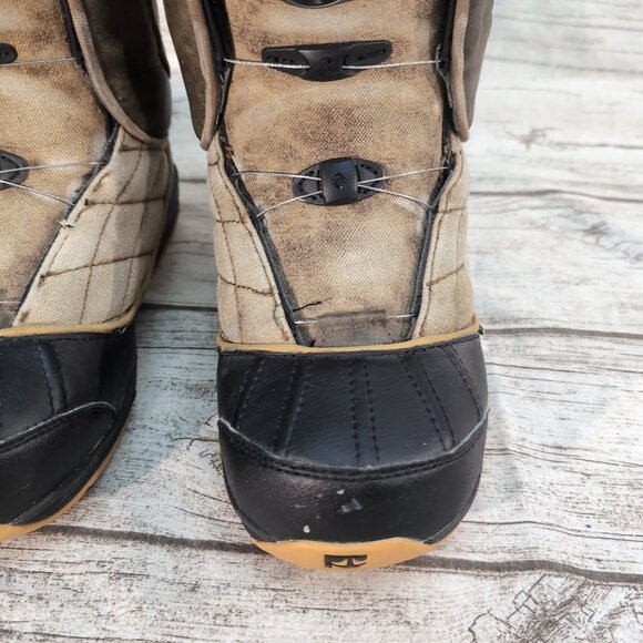 Rome SDS Memphis BOA Snowboard Boots Tan/Black Fur Lined – Women’s Size 7 - Picture 2 of 8